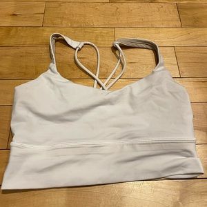 Lululemon White Sports Bra **Great Condition**